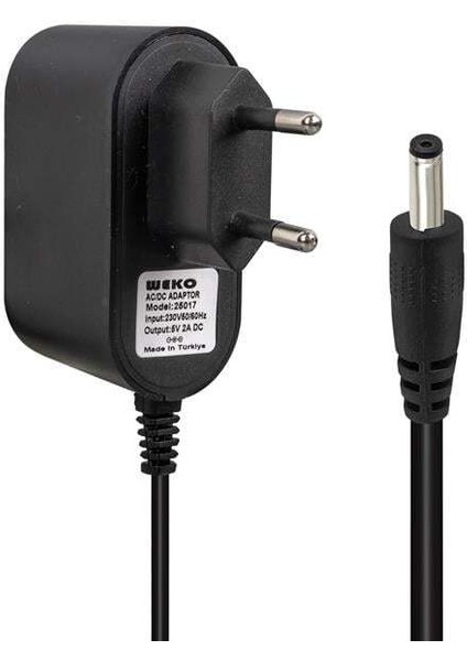 Weko 5 Volt 2 Amper Sencrom-Xiaomi-Next 4.0*1.7 Uçlu Yerli Üretim Priz Tipi Android Box Adaptör