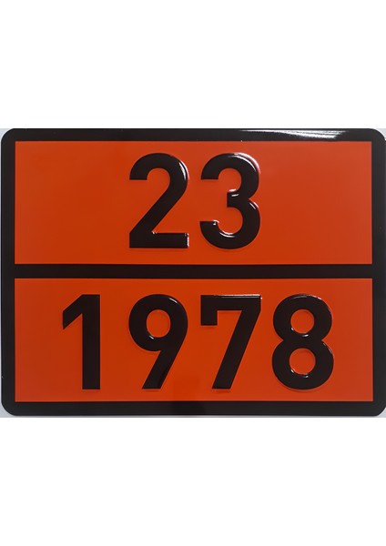 Metal 40X30 cm Levha (1 Adet) 23-1978 Likit Propan Sıvı Propan Taşımacılığı Tehlikeli Madde fiyatları