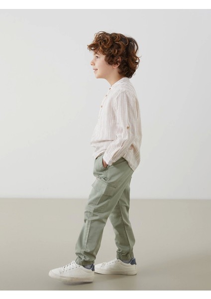 Lcw Kids Yeşil Beli Lastikli Erkek Çocuk Jogger Pantolon