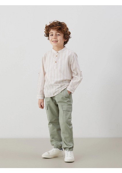 Lcw Kids Yeşil Beli Lastikli Erkek Çocuk Jogger Pantolon fiyatları