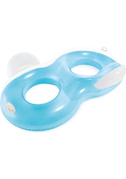 Çift Kişilik Yastıklı Koltuk Simit - Çift Taraflı Şişme Koltuk Simit - Şişme Yastıklı Lounge 198X117 Cm.