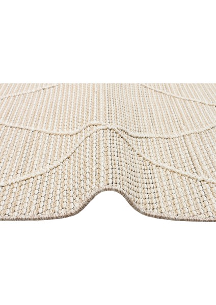 Mazara Del Vallo Bej Geometrik Etnik Modern Desenli Poliproplen Hav Vermeyen Leke Tutmayan Kolay Temizlenen Yumuşak Makine Salon Yolluk Mutfak Halı fiyatları