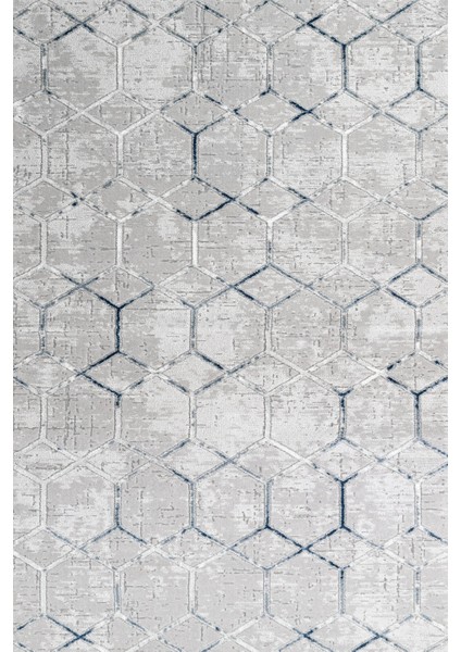 Gri Geometrik Etnik Modern Desenli Pamuk Makinada Yıkanabilir Hav Toz Vermez Leke Tutmayan Kaymaz Taban Dijital Makine Baskı Salon Yolluk Mutfak Halı