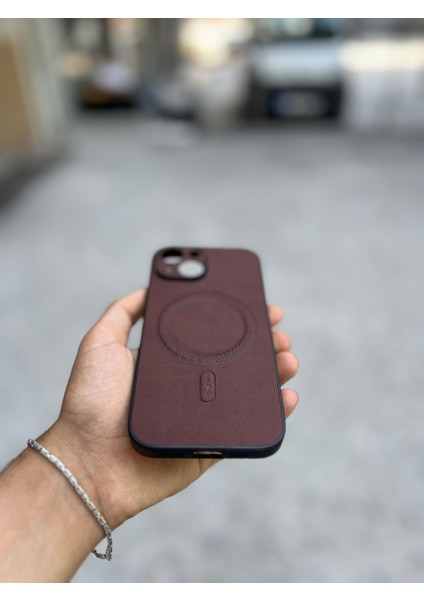 Samsung Galaxy S25 Ultra Uyumlu Magsafe Özellikli Deri Görünümlü Silikon Kılıf fiyatları