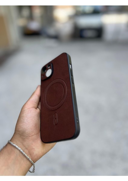 Samsung Galaxy S25 Ultra Uyumlu Magsafe Özellikli Deri Görünümlü Silikon Kılıf modelleri