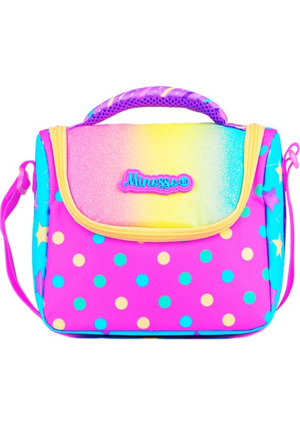 Simli Puantiye Desenli Kız Çocuk Thermo Beslenme Çantası 3006