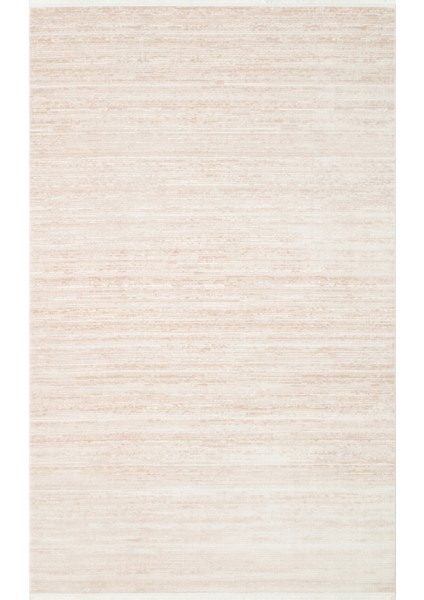 Bej Düz Etnik Modern Desenli Akrilik Hav Vermeyen Leke Tutmayan Kolay Temizlenen Yumuşak Makine Salon Yolluk Mutfak Halı