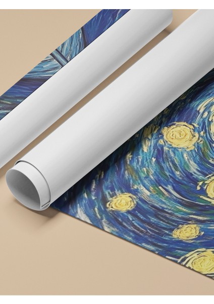 Çerçevesiz Poster, Yıldızlı Gece – Van Gogh Esintisi, Salon Dekoru Poster No: 110253 fırsatları