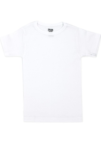 Erkek Çocuk T-Shirt Ribana Kapalı Yaka (%100 Pamuk)