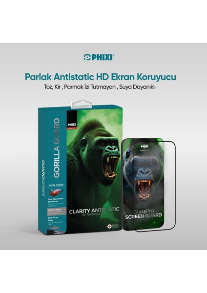 Gorilla Guard iPhone 14 Kırılmaz Cam – Hd Temperli, Tekrar Yapışabilir, Suyla Temizlenebilir, Anti-Statik, Süper Kavisli Ekran Koruyucu fiyatları