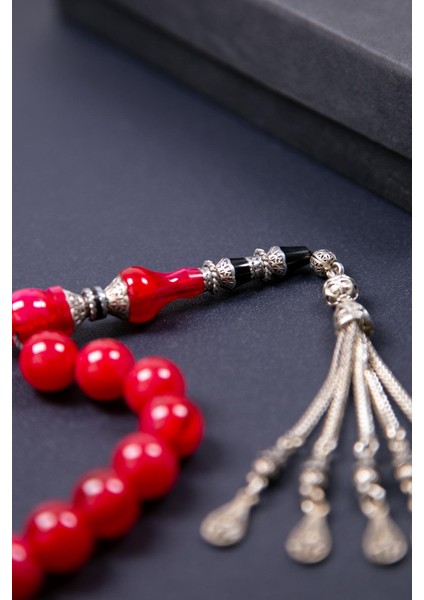 Küre Nakkaş Imameli 17'lik Sıkma Kehribar Tesbih fiyatları