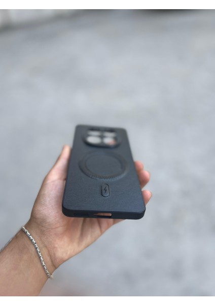 Xiaomi Redmi Note 14 Uyumlu Magsafe Özellikli Deri Görünümlü Silikon Kılıf fiyatları