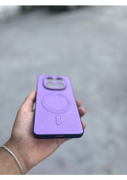 Xiaomi Redmi Note 14 Uyumlu Magsafe Özellikli Deri Görünümlü Silikon Kılıf fiyatları