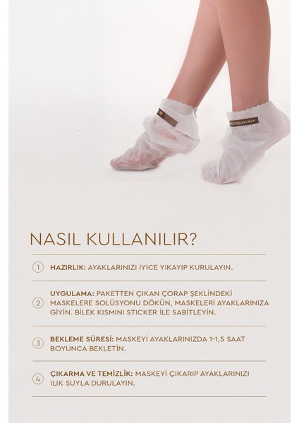 Miracle Foot Peeling Pack - Mjcare Çorap Tipi Ayak Peeling Maskesi 3'lü fırsatları