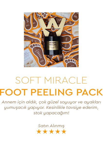 Miracle Foot Peeling Pack - Mjcare Çorap Tipi Ayak Peeling Maskesi 3'lü