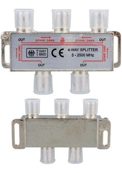 5-2500 Mhz 1/4 Splitter