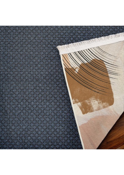 Modern Bej Pamuk Dikdörtgen Modern Desenli Pamuk Makinada Yıkanabilir Hav Toz Vermez Leke Tutmayan Kaymaz Taban Dijital Makine Baskı Salon Yolluk Mutfak Halı indirimleri