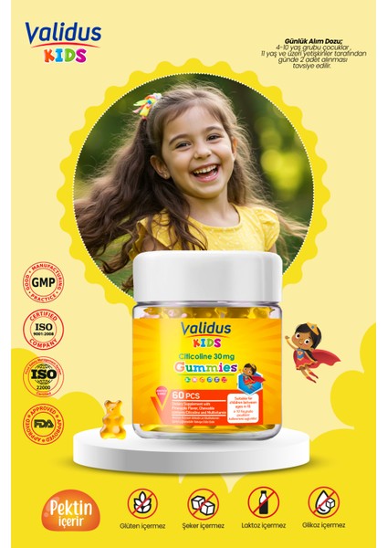 Kids Gummies Set - Multivitamin - Citicoline - Safari - Demir - Omega 3