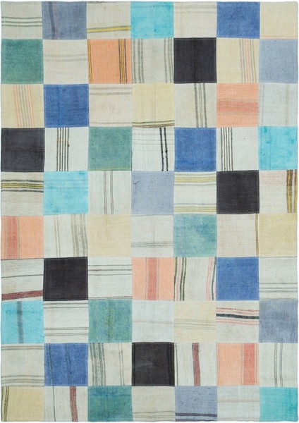 Atina Pembe Eskitme Yün Modern Desenli Yün Hav Toz Vermez Leke Tutmayan Salon Yolluk Mutfak El Dokuma Halı