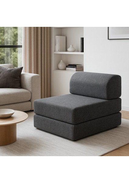 Meira Sallanır Tek Kişilik Katlanır Yataklı Koltuk, Gri fiyatları
