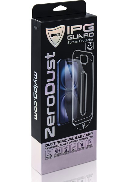 Zero Dust, iPhone 15 Pro Max için Toz Önleyici Aplikatörlü Temperli Cam Koruma (2 Adet) modelleri