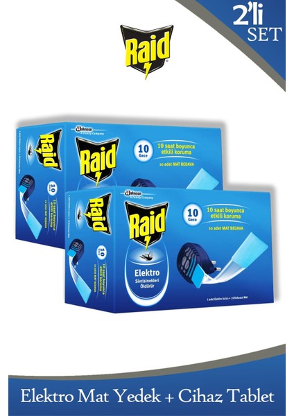 Elektromat 10 Adet Mat + Sistem x 2 Adet