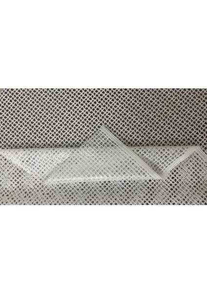 Decorecor Lüks Silinebilir Hijyenik Hasır Desen Şeffaf Kaplama Pvc Muşamba Masa Örtüsü 043-W fırsatları