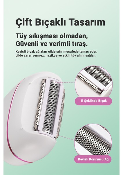 3 In 1 Elektrikli Epilatör Tıraş Makinesi Bacak Koltukaltı Epilasyon Cihazı Ayak Taşlama fırsatları