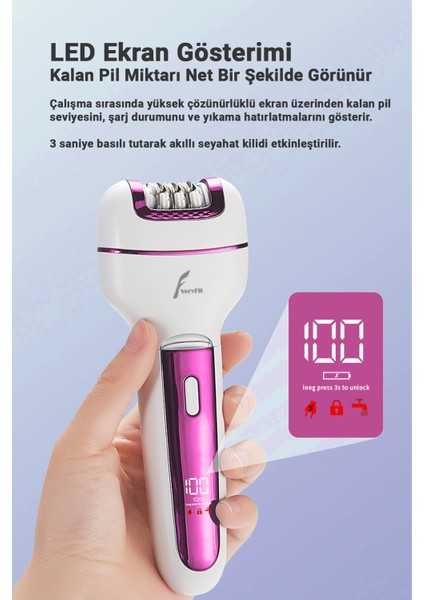 3 In 1 Elektrikli Epilatör Tıraş Makinesi Bacak Koltukaltı Epilasyon Cihazı Ayak Taşlama indirimleri