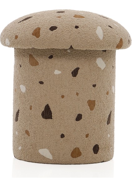 Terrazzo Kahverengi Puf