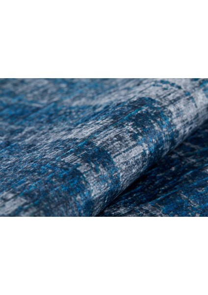 Krasnodar Mavi Modern Etnik Desenli Makinada Yıkanabilir Hav Toz Vermez Leke Tutmayan Kaymaz Taban Dijital Makine Baskı Salon Yolluk Mutfak Halı indirimleri