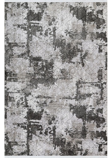 Nawanshahr Modern Gri Akrilik Kare Modern Desenli Akrilik Hav Vermeyen Leke Tutmayan Kolay Temizlenen Yumuşak Makine Salon Yolluk Mutfak Halı fırsatları
