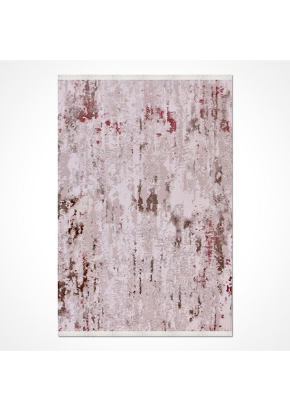 Kahverengi Modern Etnik Desenli Mikro Hav Vermeyen Leke Tutmayan Kolay Temizlenen Yumuşak Makine Salon Yolluk Mutfak Halı