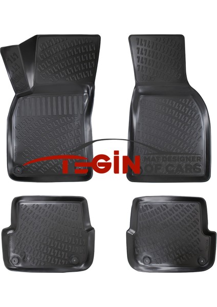 Audi A6 C6 2004-2011 3D Havuzlu Paspas Siyah