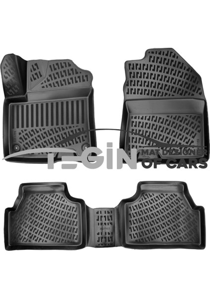 Hyundai Kona Elektrikli 2023 3D Havuzlu Paspas Siyah