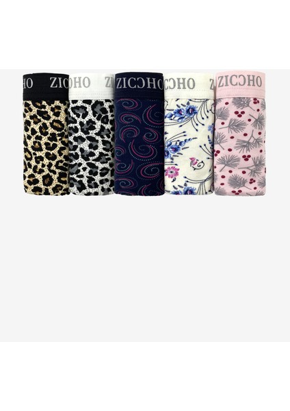 Desenli 5’li Kutu Kadın Külot fiyatları