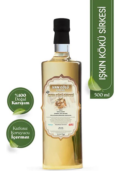 Vangölü Yöresel Işkın Kökü Sirkesi 500 ml