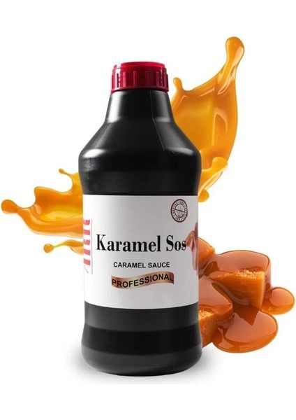 4rr Karamel Aromalı Sos 2,5 kg – Kahve, Tatlı ve Içecekler Için Profesyonel Kullanım