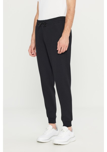 Pamuklu Standart Fit Beli Bağlamalı Desenli Yan Cepli Eşofman Altı