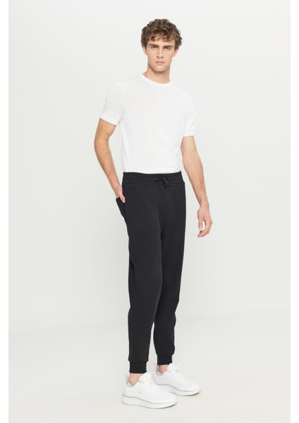 Pamuklu Standart Fit Beli Bağlamalı Desenli Yan Cepli Eşofman Altı modelleri