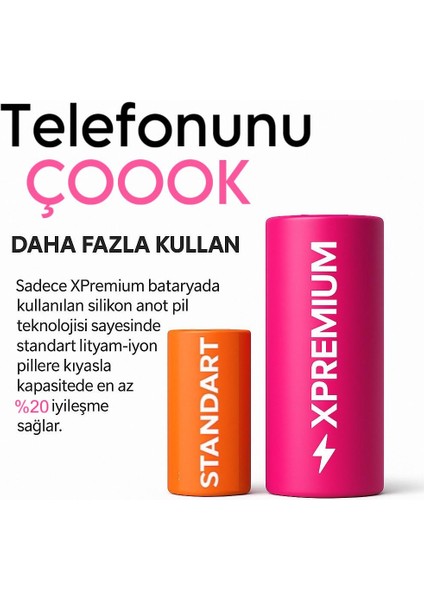 General Mobile Gm 5 Plus Batarya – 3100 Mah Süper Yüksek Kapasiteli Güçlendirilmiş Pil fiyatları