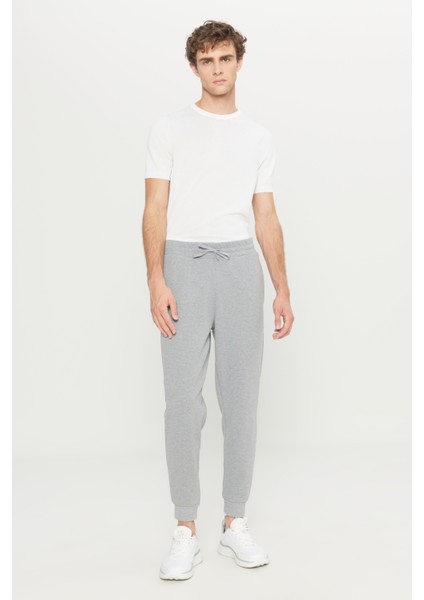 Pamuklu Standart Fit Beli Bağlamalı Desenli Yan Cepli Eşofman Altı modelleri