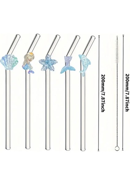 Cam Pipet Okyanus Serisi 5 Adet , Doğum Günü