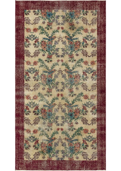 Iskece Turkuaz Eskitme Yün Modern Desenli Yün Hav Toz Vermez Leke Tutmayan Salon Yolluk Mutfak El Dokuma Halı