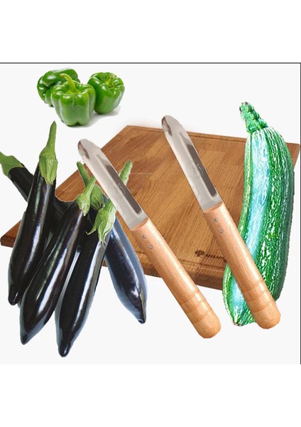 Ahşap Saplı Patlıcan, Kabak, Patates, Biber Oyma Bıçağı - Oyacak x 2 Adet fiyatları