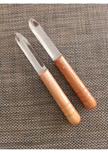 Ahşap Saplı Patlıcan, Kabak, Patates, Biber Oyma Bıçağı - Oyacak x 2 Adet modelleri