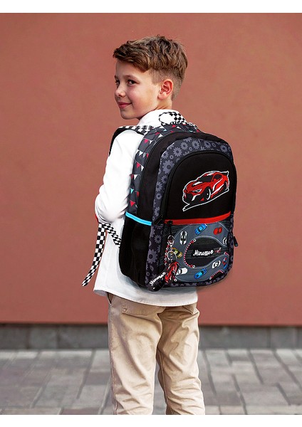 Araba Desenli Erkek Çocuk Ilkokul Sırt Çantası 1008 fiyatları