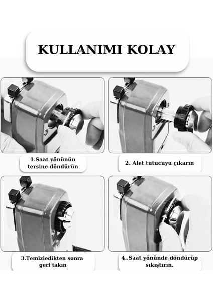 Masa Tipi Metal Kollu Büyük Siyah Kalemtraş 6732 fırsatları