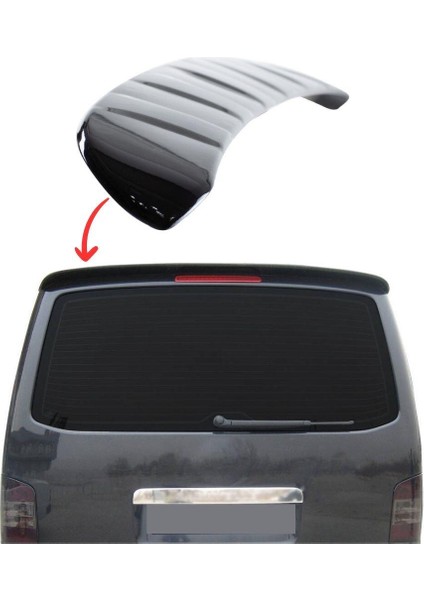 Vw Transporter T5 T6 Piano Black Spoiler Abs Plastik 2005-2016