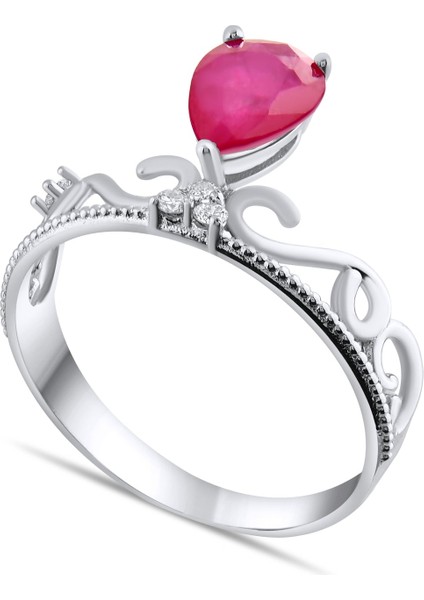 1.28 Karat Pırlanta Yakut Yüzük, Gerçek Pırlanta, Sertifikalı Mücevher